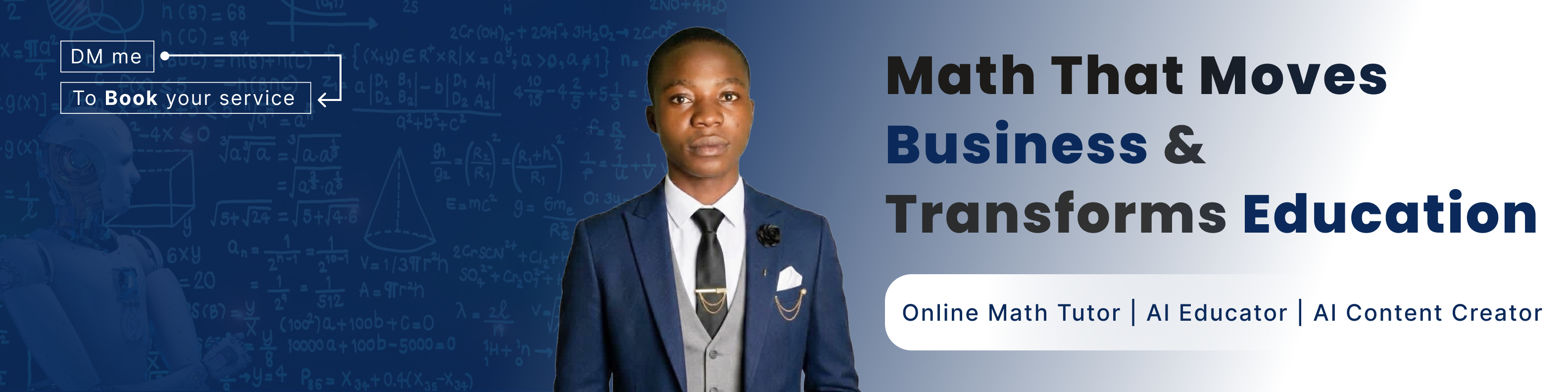 LinkedIn banner designed for Lekan
